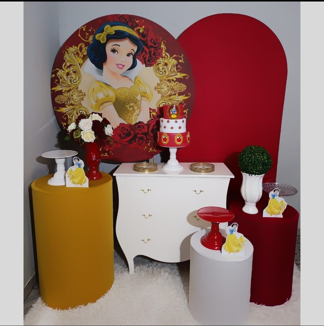 Alugue Decoração Branca de Neve ( Modelo 3) - HZM Decoração e Locação