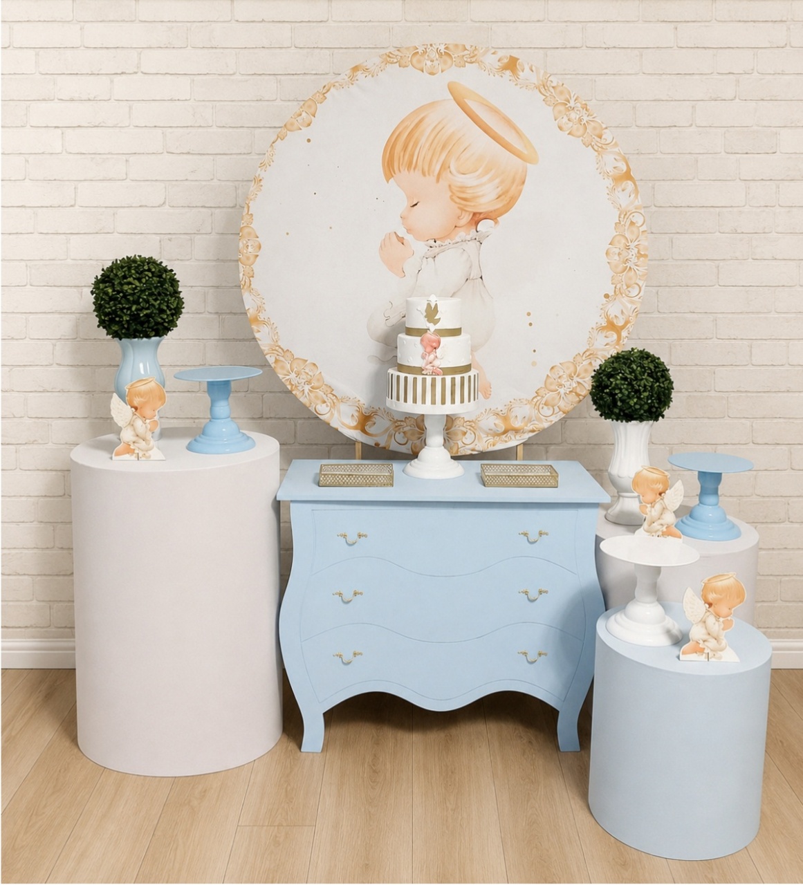 Alugue Decoração Batizado  (Modelo 20) - HZM Decoração e Locação