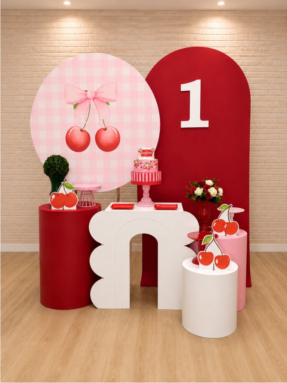 Alugue Decoração Cerejinha (Modelo 5) - HZM Decoração e Locação