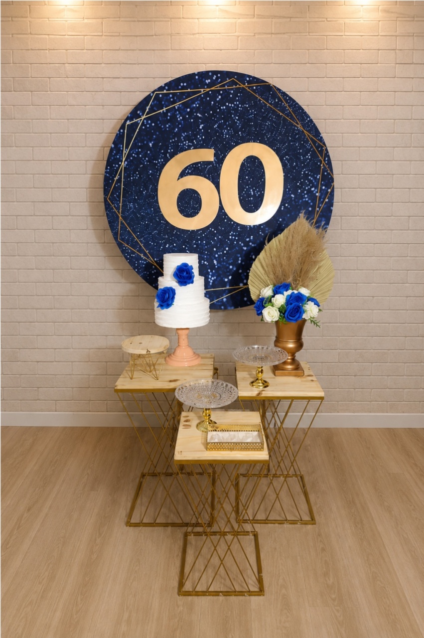 Alugue Decoração 60 Anos (Modelo 7) - HZM Decoração e Locação