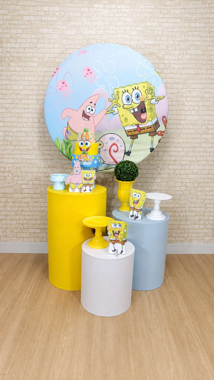 Alugue Decoração Bob Esponja ( Modelo 1) - HZM Decoração e Locação