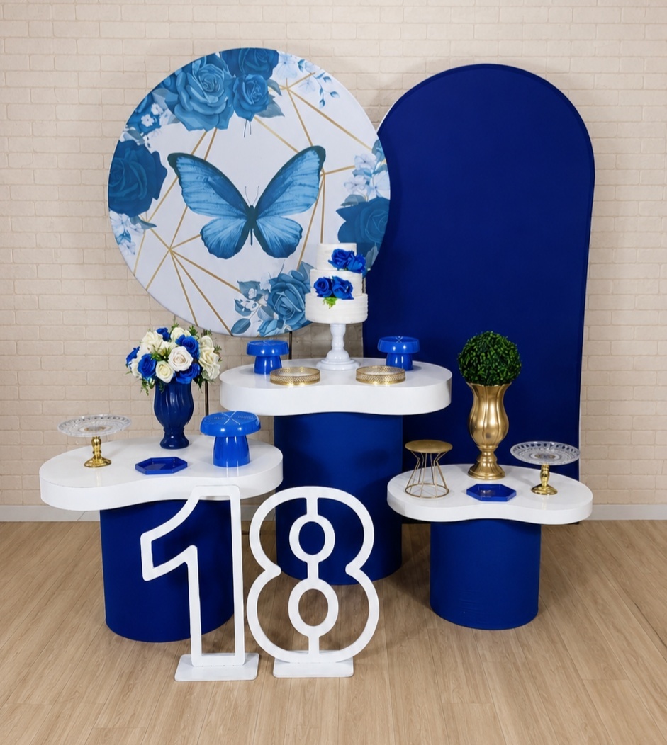 Alugue Decoração Borboleta Azul ( Modelo 8) - HZM Decoração e Locação