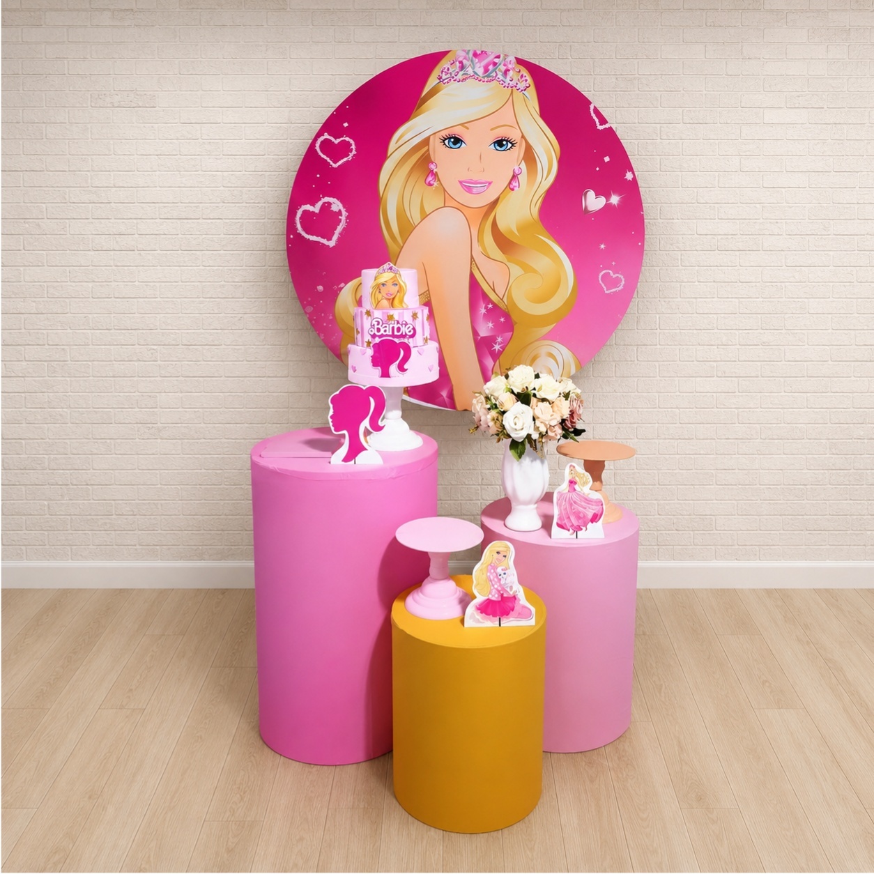 Alugue Decoração Barbie ( Modelo 4) - HZM Decoração e Locação