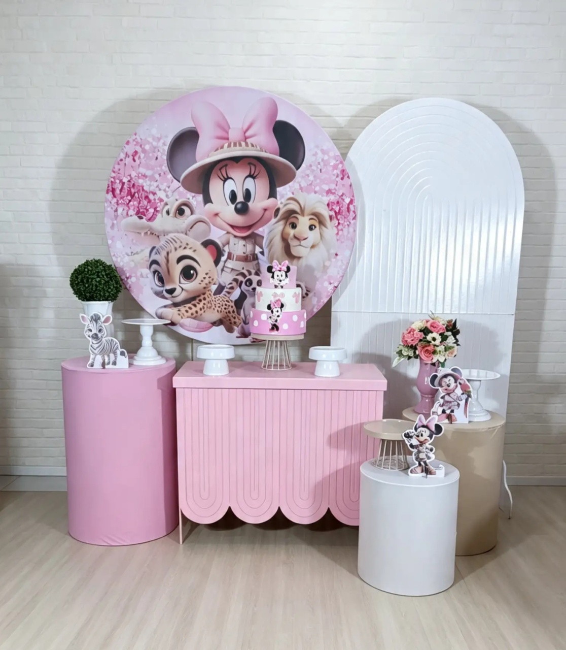Alugue Decoração Safari Minnie (Modelo 8) - HZM Decoração e Locação