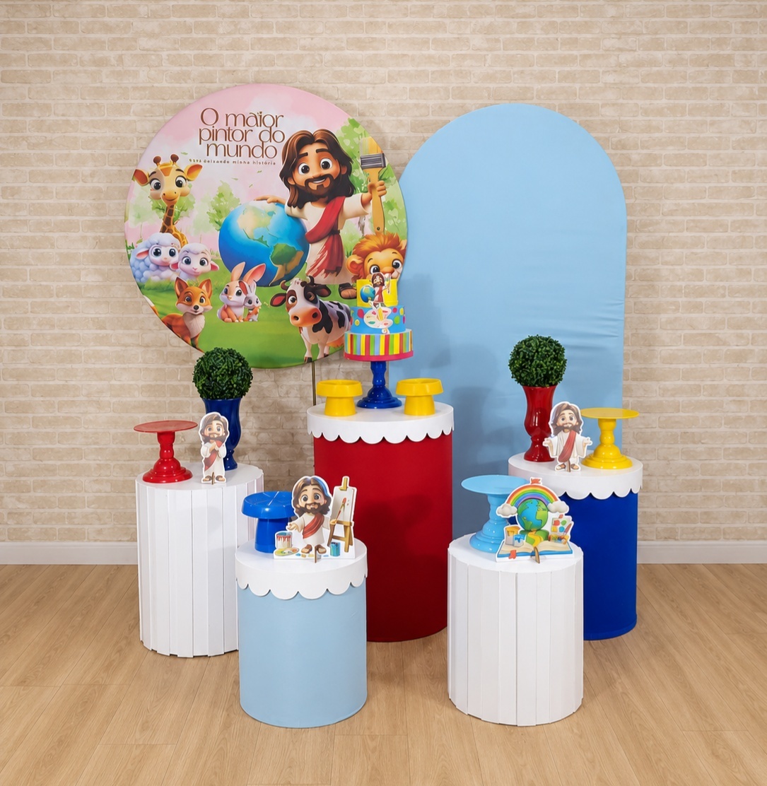 Alugue Decoração - Maior Pintor Do Mundo Azul ( Modelo 12) - HZM Decoração e Locação
