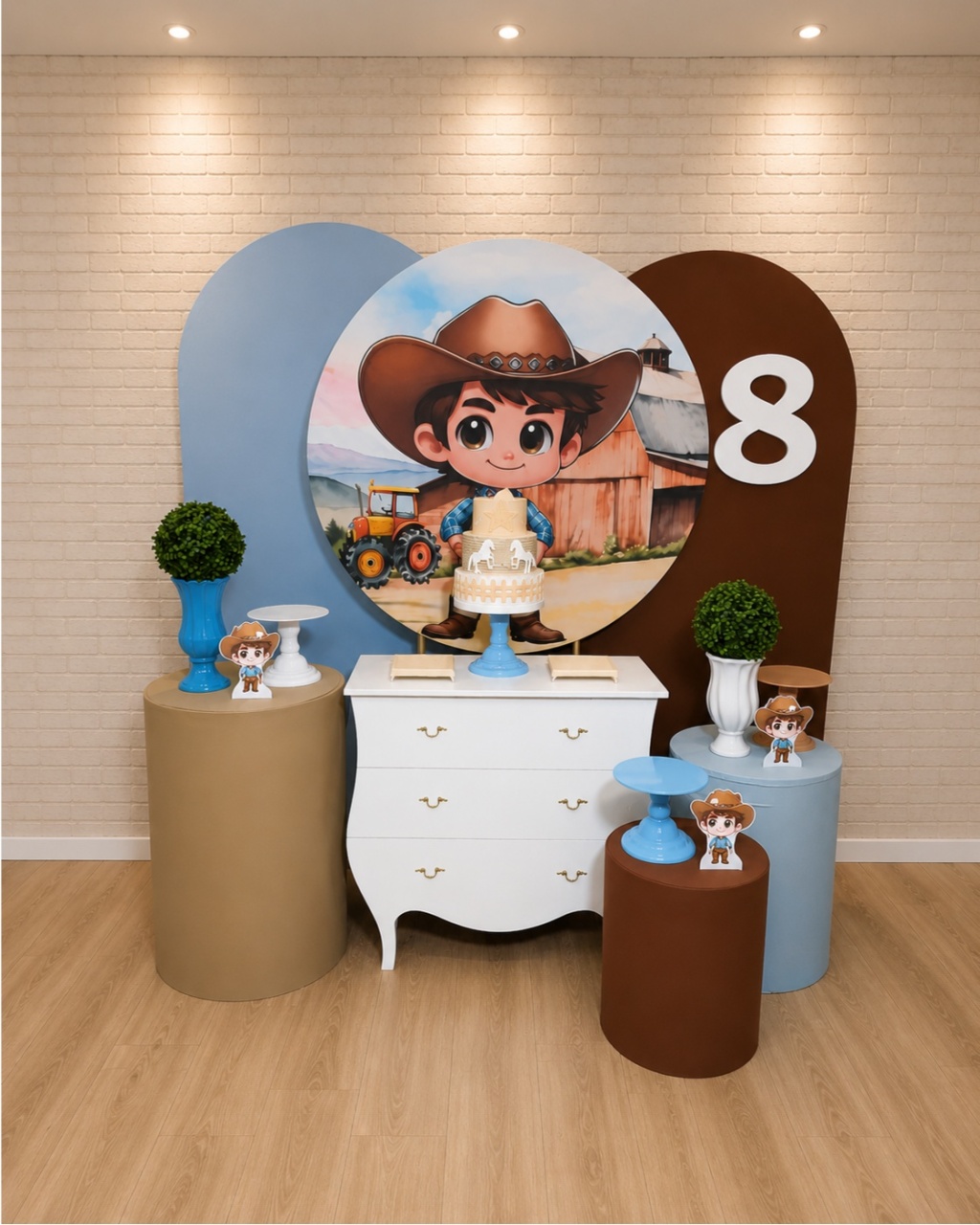 Alugue Decoração Menino Cowboy ( Modelo 4) - HZM Decoração e Locação