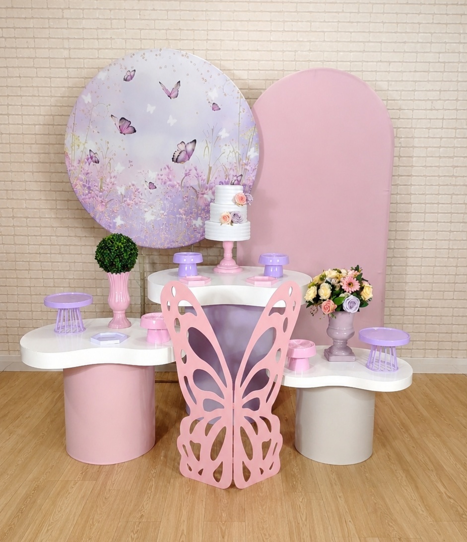 Alugue Decoração Borboleta Lilás ( Modelo 11) - HZM Decoração e Locação