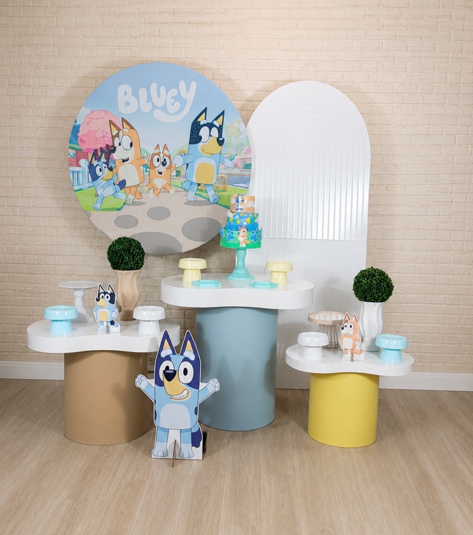 Alugue Decoração Bluey ( Modelo 7) - HZM Decoração e Locação
