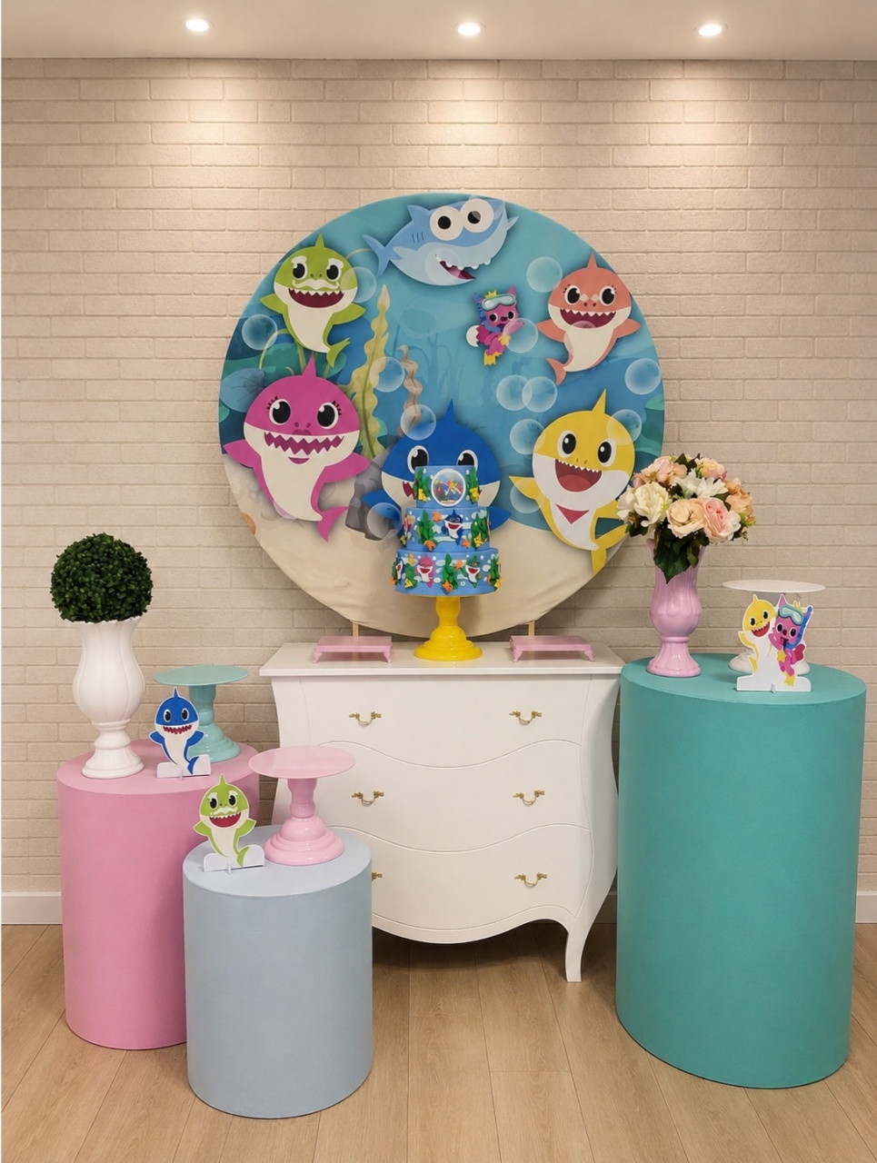Alugue Decoração Baby Shark (Modelo 5) - HZM Decoração e Locação