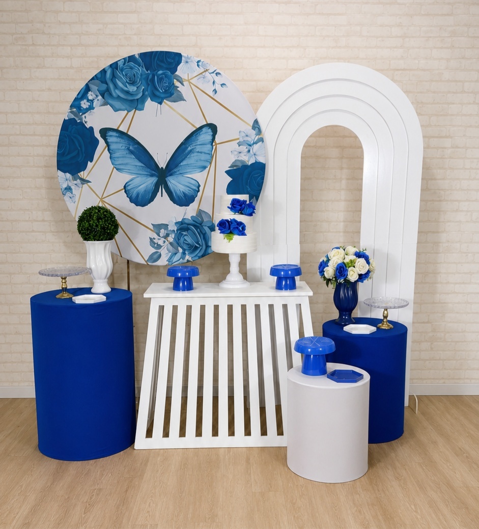 Alugue Decoração Borboleta Azul ( Modelo 4) - HZM Decoração e Locação