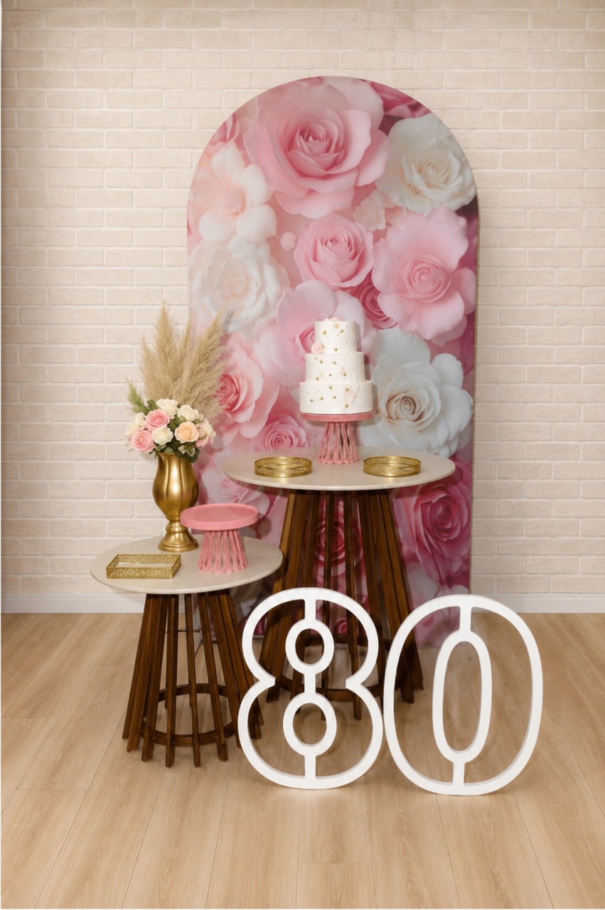 Alugue Decoração 80 Anos (Modelo 1) - HZM Decoração e Locação