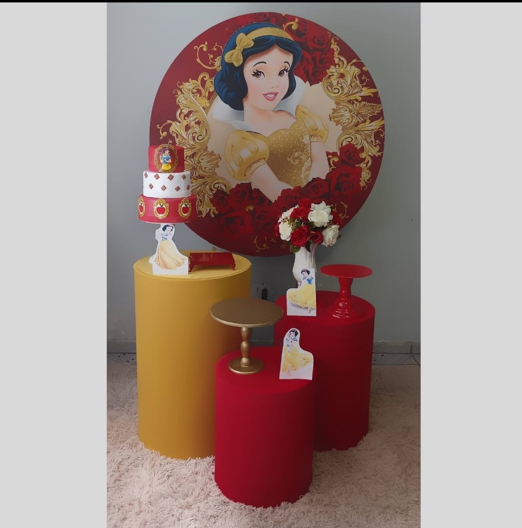 Alugue Decoração Branca de Neve ( Modelo 1) - HZM Decoração e Locação