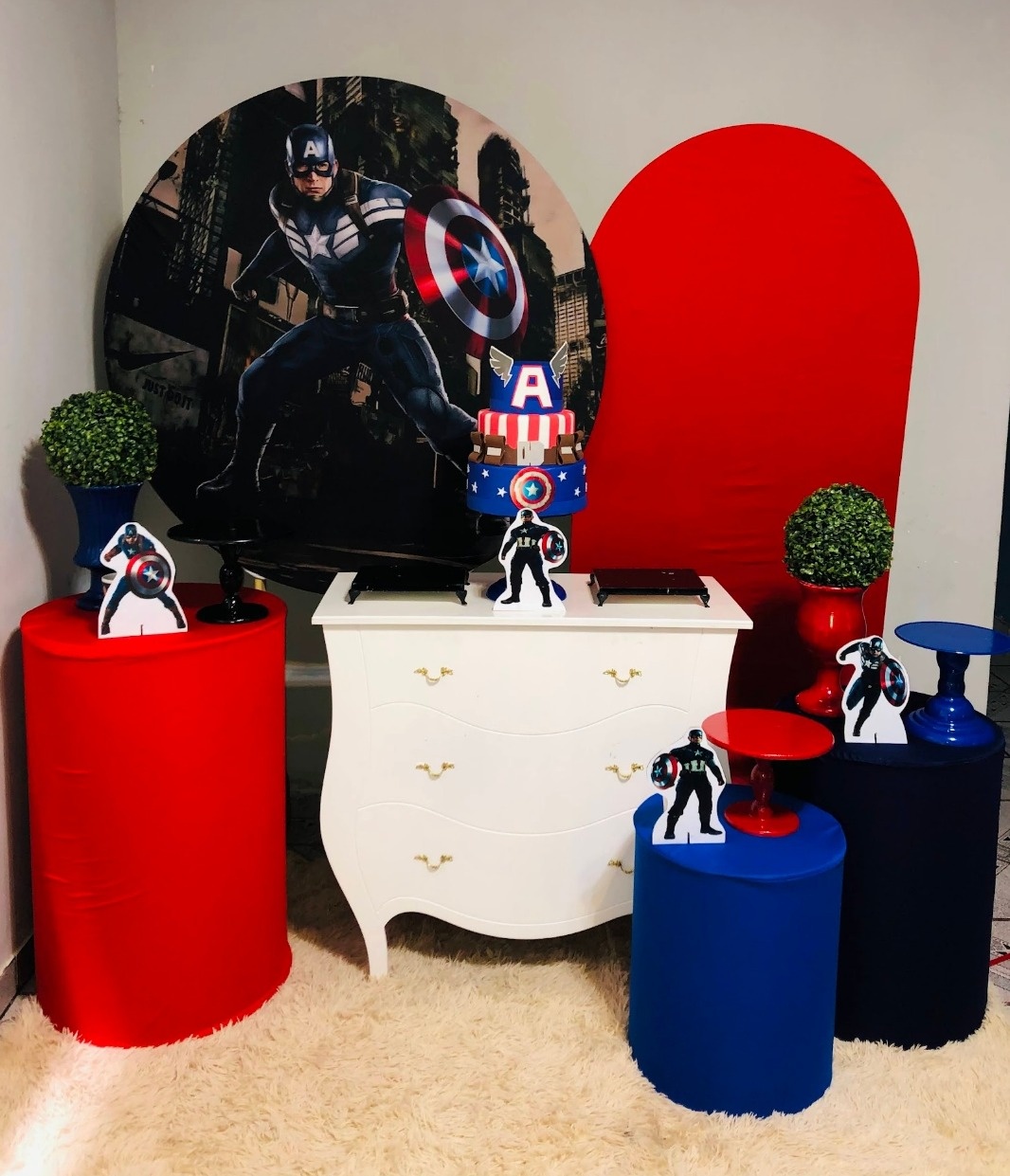 Alugue Decoração Capitão America (Modelo 3) - HZM Decoração e Locação