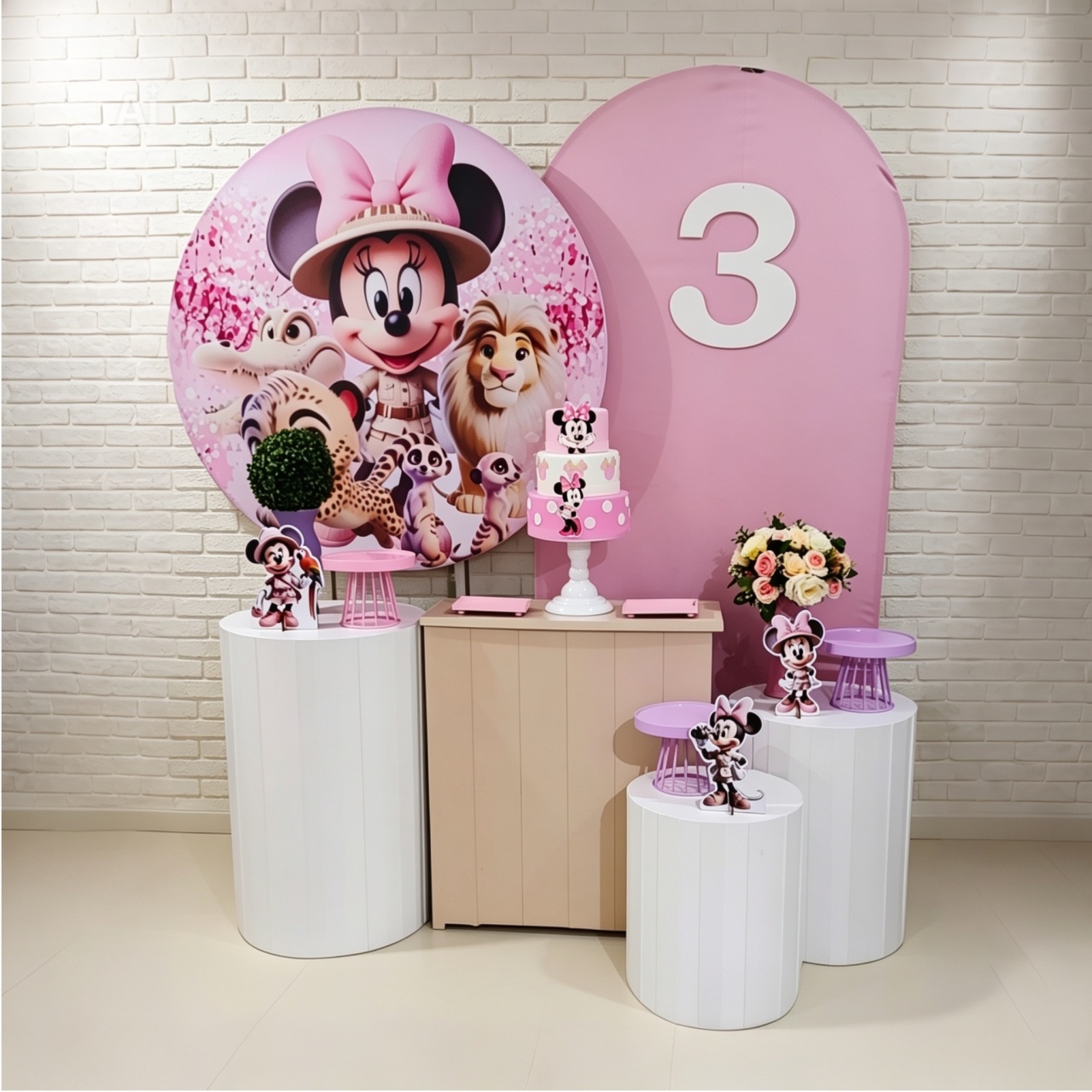 Alugue Decoração Safari Minnie (Modelo 3) - HZM Decoração e Locação