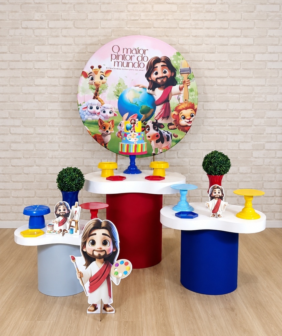 Alugue Decoração - Maior Pintor Do Mundo Azul ( Modelo 8) - HZM Decoração e Locação
