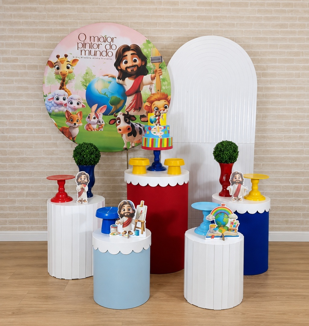 Alugue Decoração - Maior Pintor Do Mundo Azul ( Modelo 14) - HZM Decoração e Locação