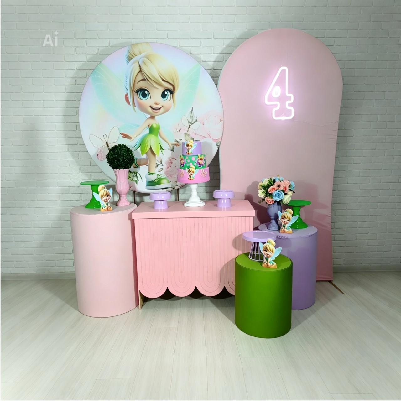 Alugue Decoração Tinker Bell (Modelo 3) - HZM Decoração e Locação