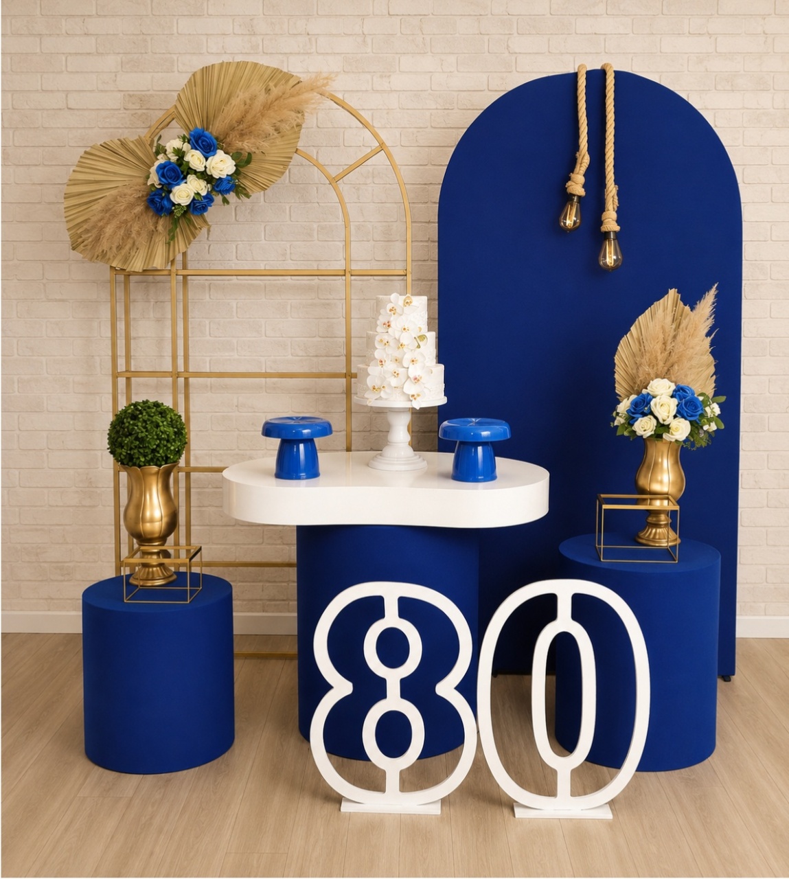 Alugue Decoração 80 Anos (Modelo 8) - HZM Decoração e Locação