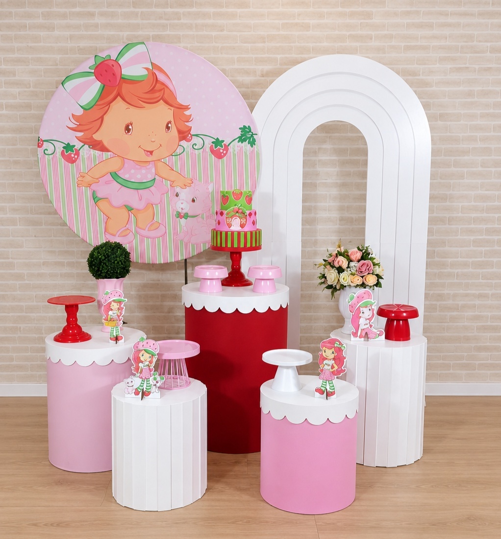 Alugue Decoração Moranguinho Baby ( Modelo 11) - HZM Decoração e Locação