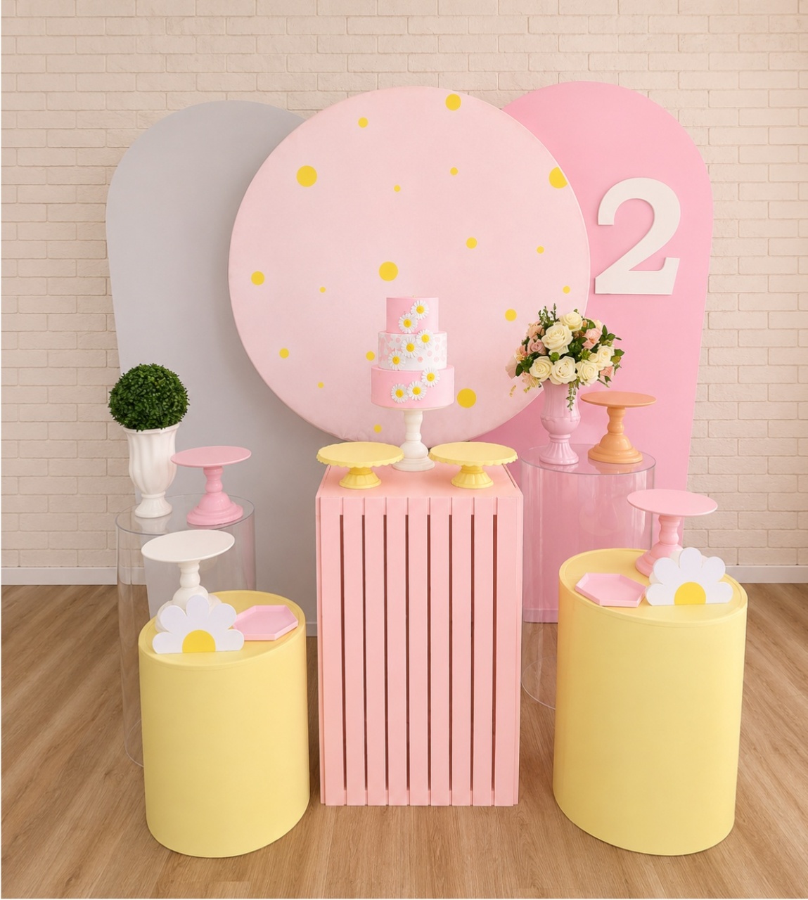 Alugue Decoração Margarida (Modelo 8) - HZM Decoração e Locação