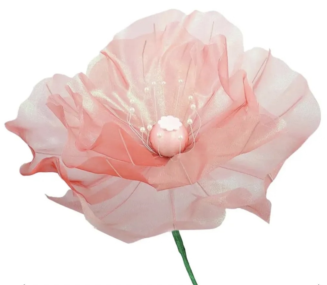 Flor Artificial Gigante Rosa - Amanda Bastos Decor