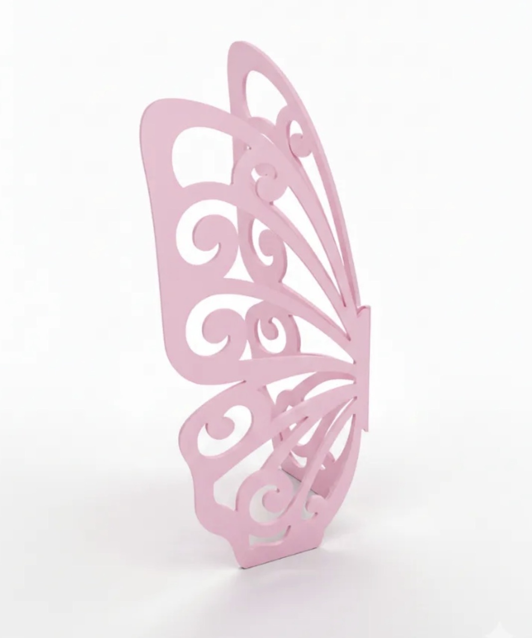 Borboleta Em Mdf Rosa 1,55M - Amanda Bastos Decor