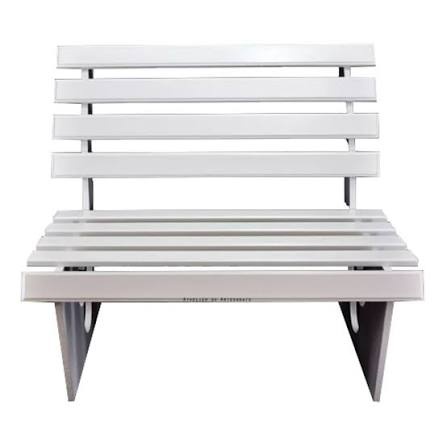 Banco Em Mdf Branco - Amanda Bastos Decor
