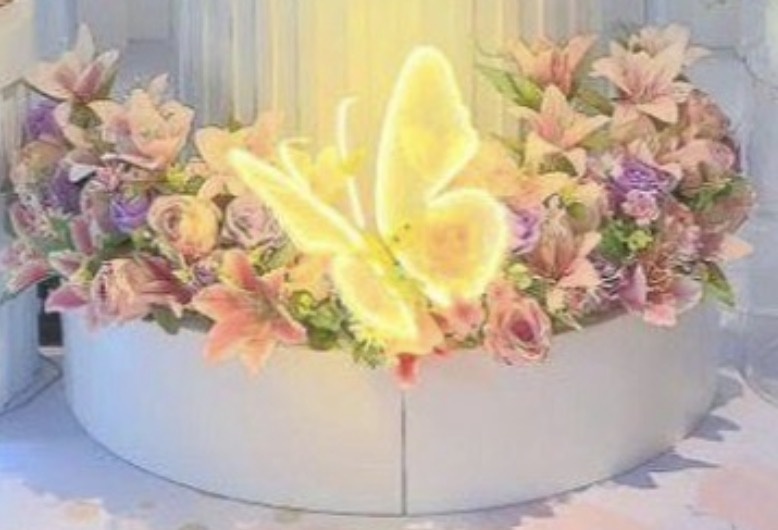 Floreira + Arranjo Rosa Para Cilindro G - Amanda Bastos Decor