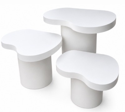 Trio de Tampo Orgânico - Amanda Bastos Decor