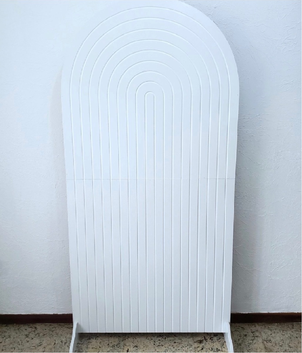 Painel Romano Ripado Branco Mdf - Amanda Bastos Decor