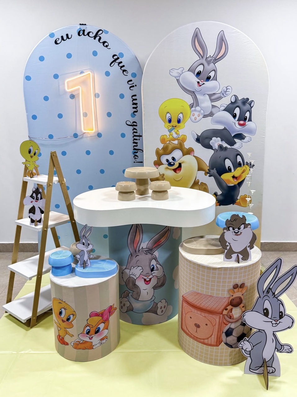 Kit Orgânico Baby Looney Tunes - Amanda Bastos Decor