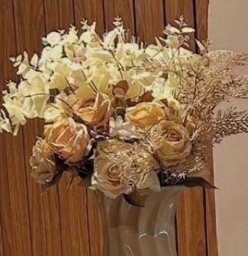 Arranjo de Mesa Com Flores Secas - Amanda Bastos Decor