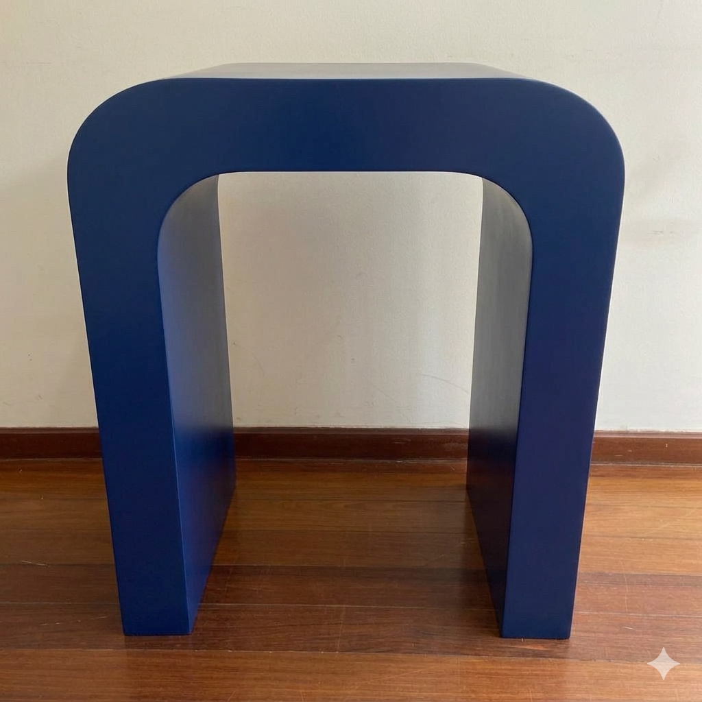 Cômoda Mesa U Azul Escuro M - Amanda Bastos Decor