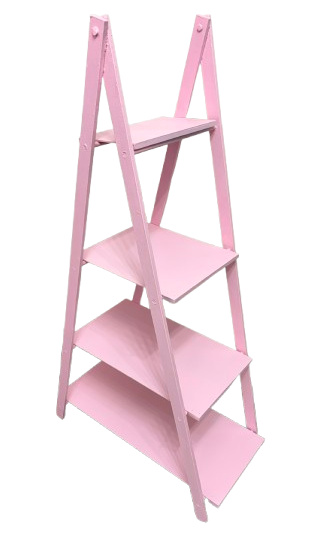 Escadinha 4 Degraus Rosa - Amanda Bastos Decor