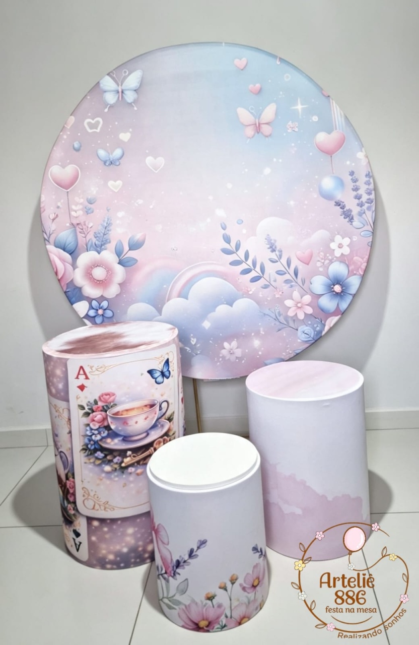 Kit Borboletas Azul E Rosa - ARTELIÊ886