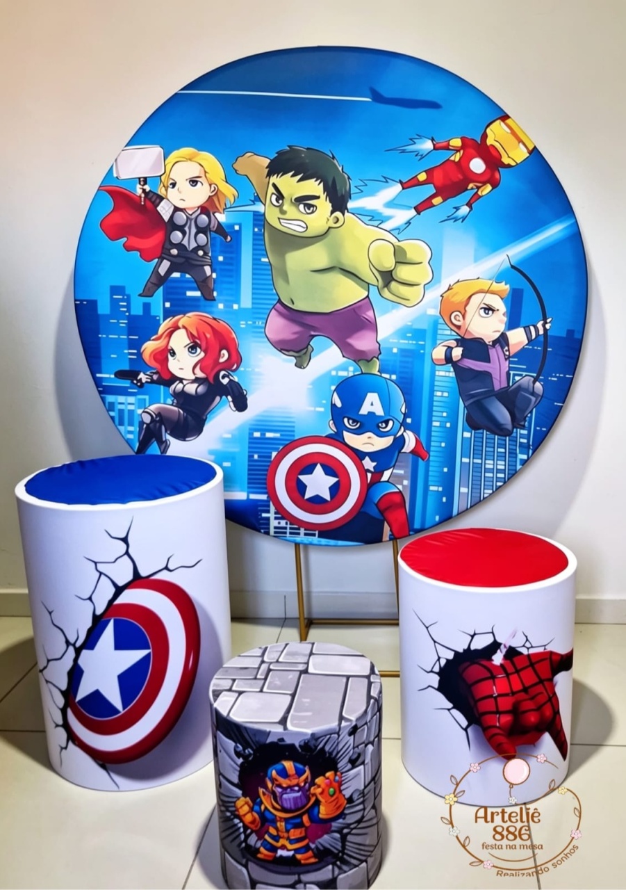 Kit Avengers Cute - ARTELIÊ886