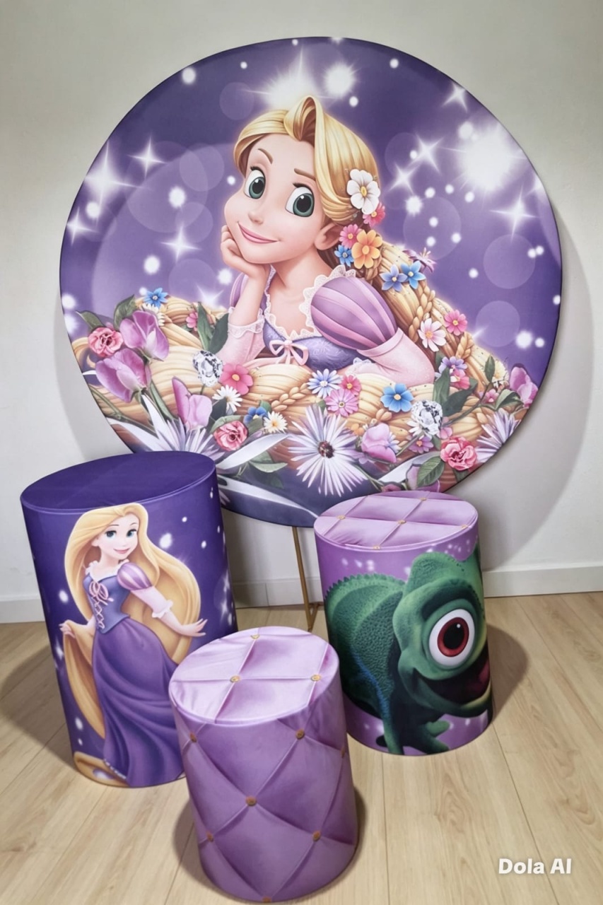 Kit Rapunzel Flores - ARTELIÊ886
