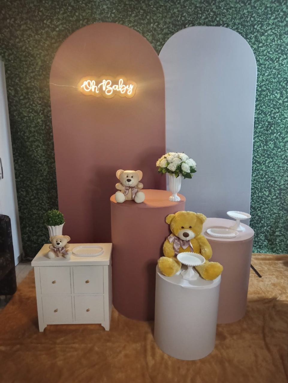 Kit Rose E Branco Romano Duplo - DecoraFácil Por Ana Pacheco