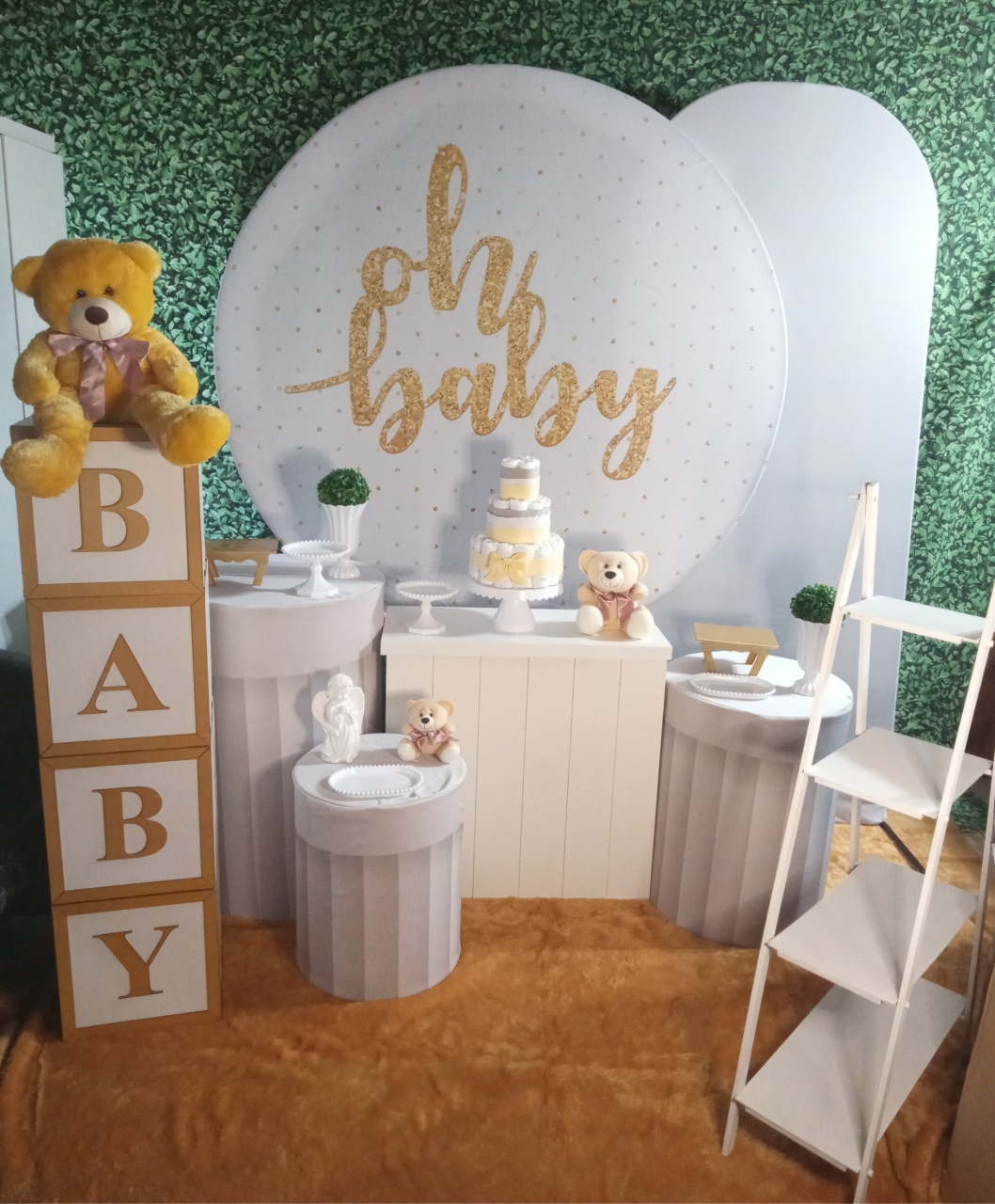 Oh Baby Branco Ripado Kit Grande - DecoraFácil Por Ana Pacheco
