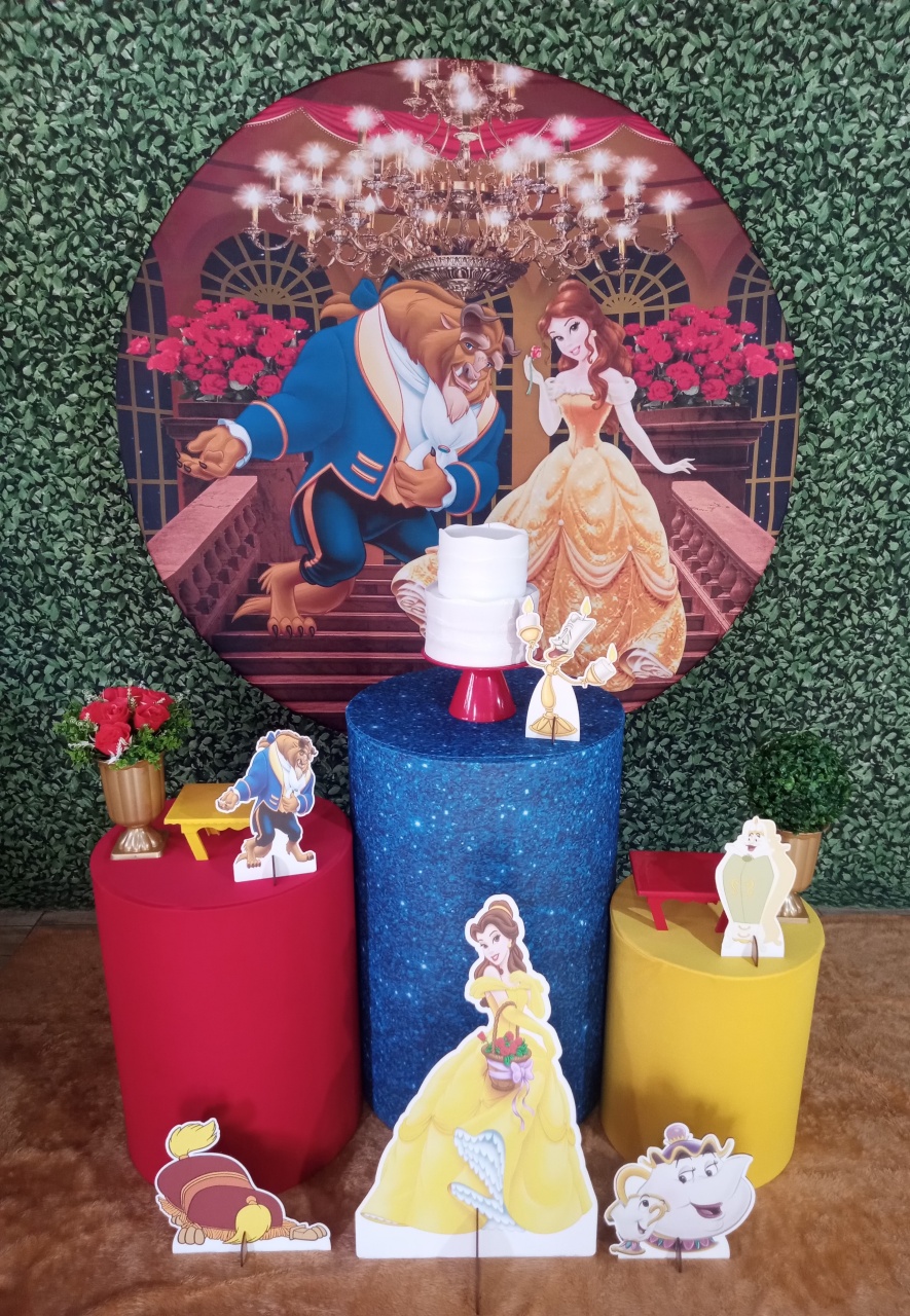 Bela E A Fera Kit Mini - DecoraFácil Por Ana Pacheco