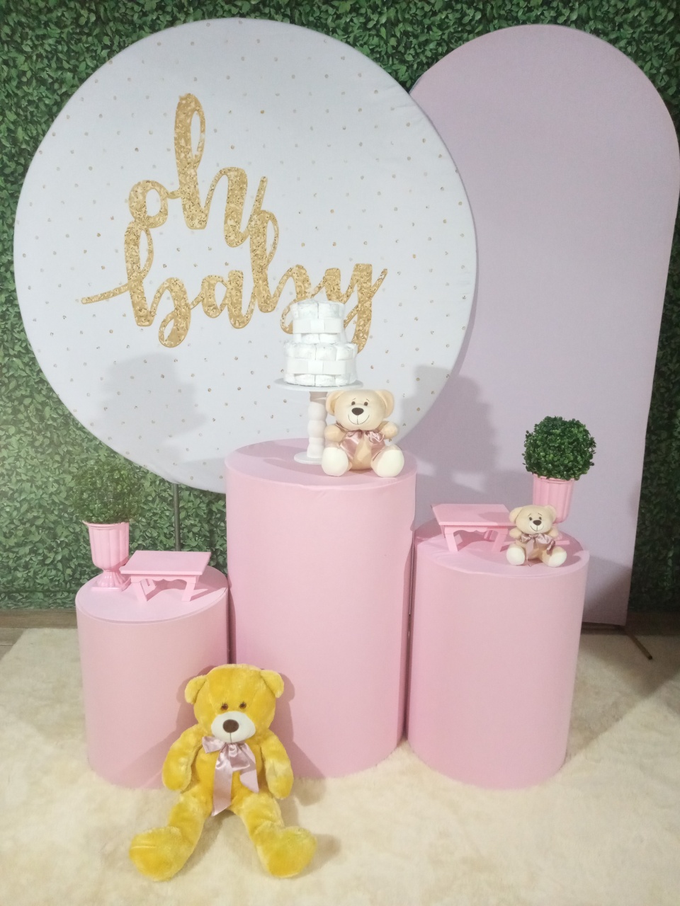 Oh Baby Rosa Kit Pequeno  - DecoraFácil Por Ana Pacheco