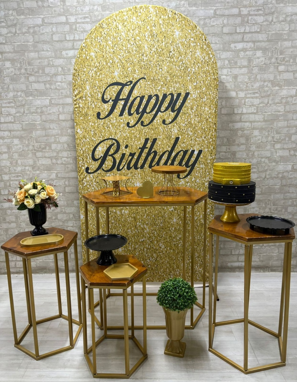 Happy Birthday  Kit Ouro    - Iara Maria Arruda da Silva