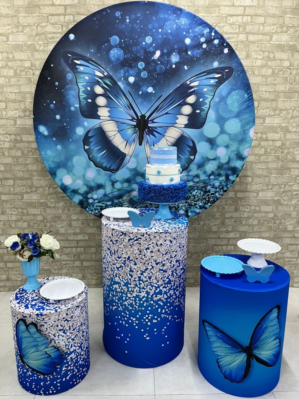 Borboleta Azul Kit Prata       - Iara Maria Arruda da Silva
