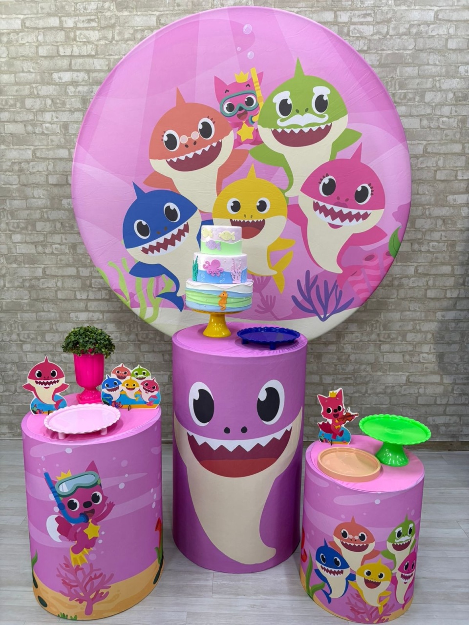 Baby Shark Menina  Kit Prata    - Iara Maria Arruda da Silva