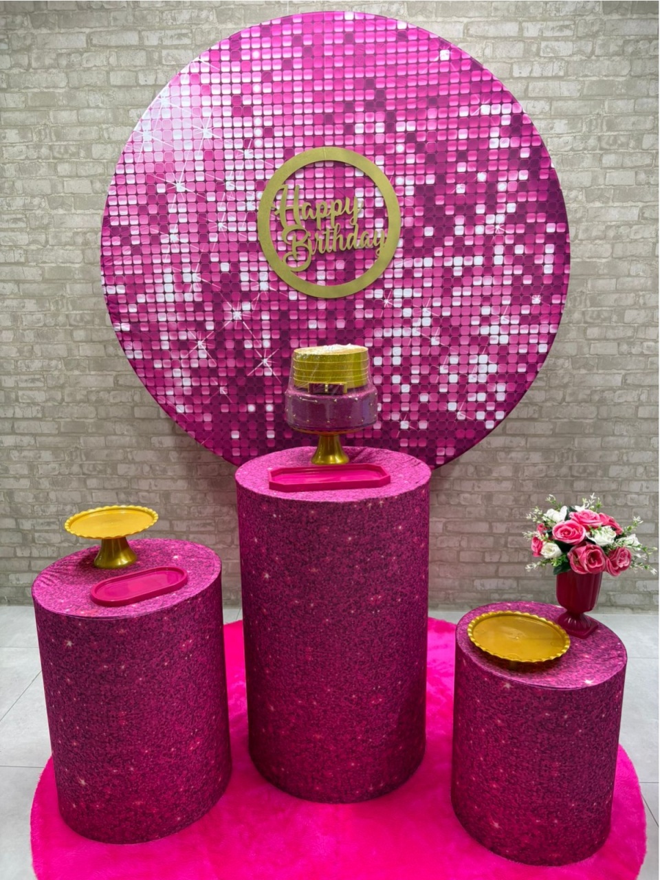Adulto Kit Prata Gliter Pink - Iara Maria Arruda da Silva
