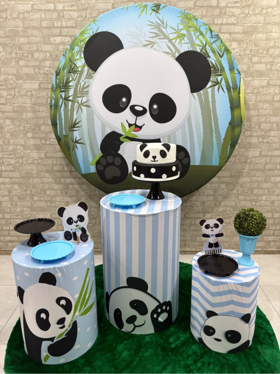 Urso Panda Menino Kit Prata - Iara Maria Arruda da Silva
