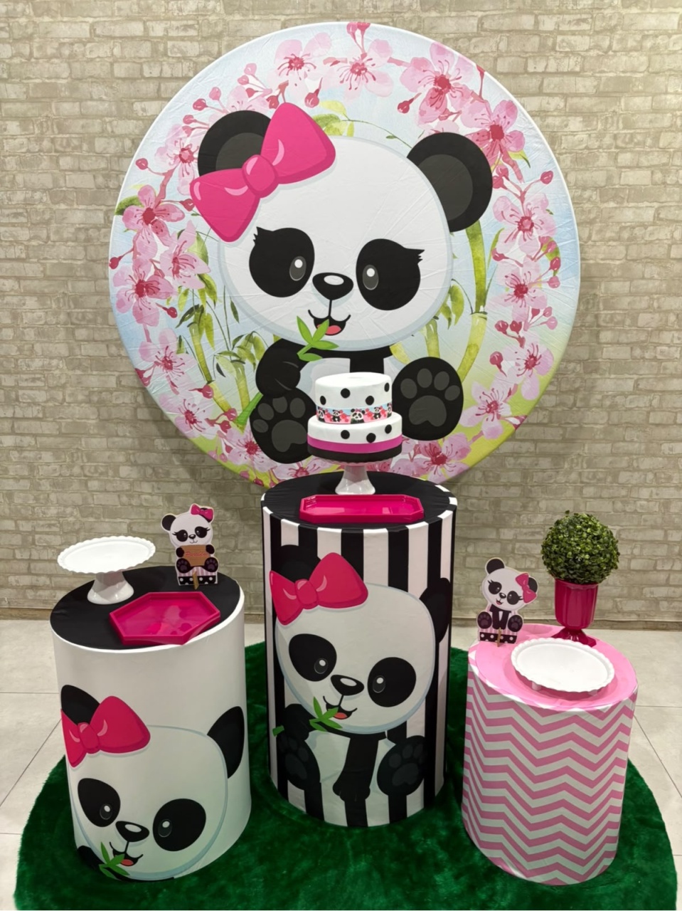Urso Panda Menina Kit Prata - Iara Maria Arruda da Silva