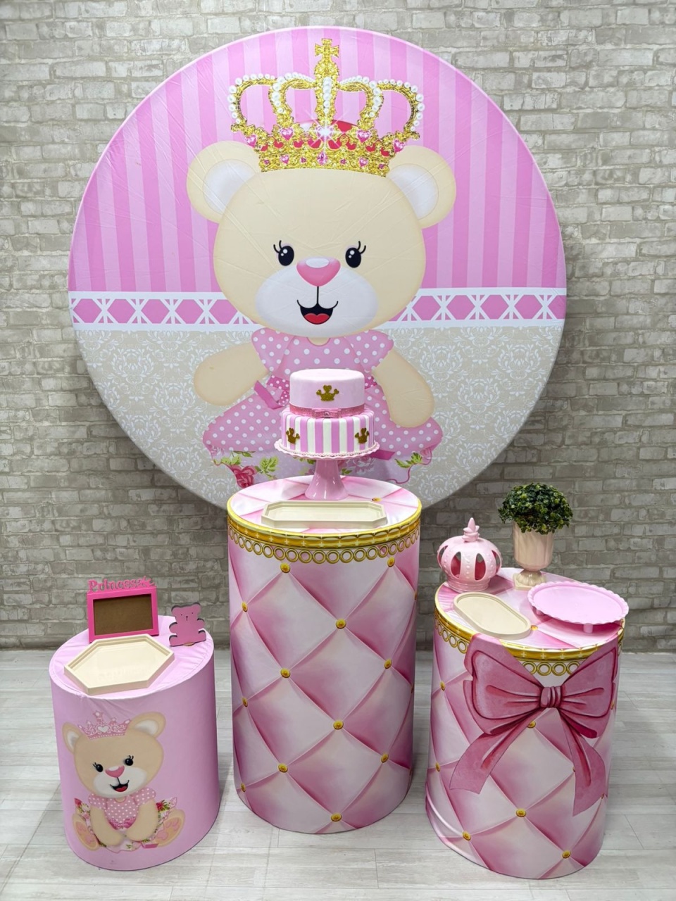 Urso Coroa  Kit Prata      - Iara Maria Arruda da Silva