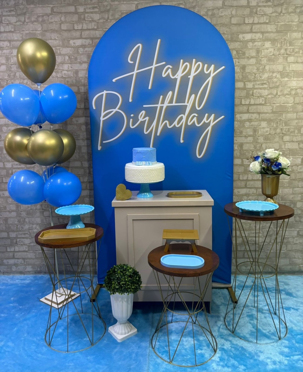 Happy Birthday  Kit Ouro     - Iara Maria Arruda da Silva