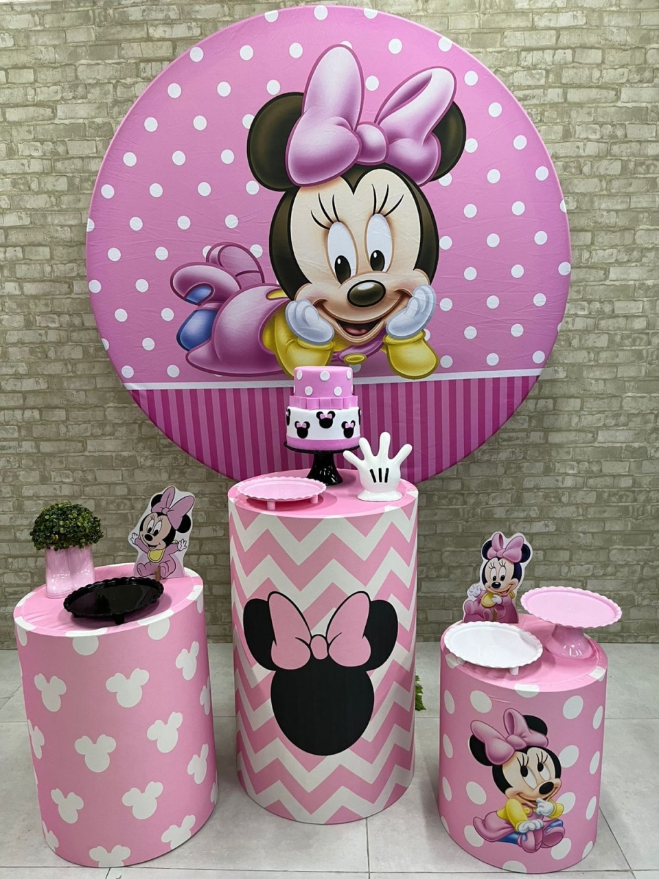 Minnie Baby Kit Prata   - Iara Maria Arruda da Silva